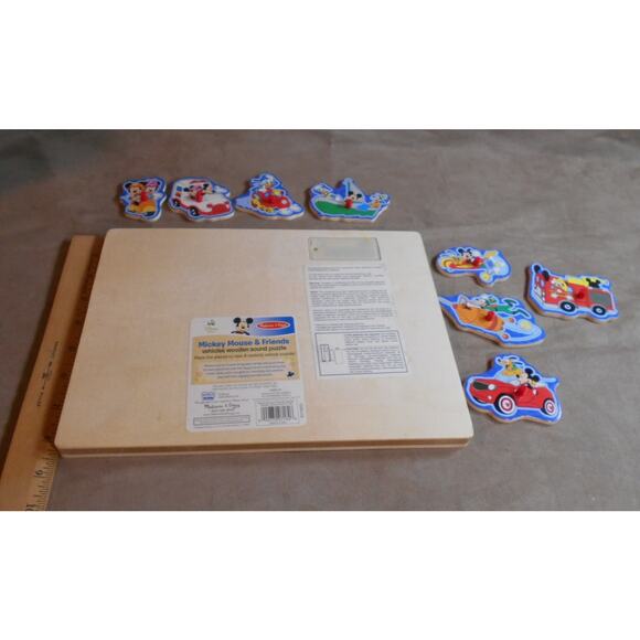 Melissa & Doug Mickey Mouse & Friends Vehicles Wooden Sound Puzzle #7182 - Picture 5 of 7